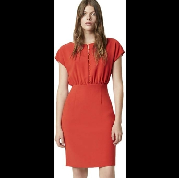 French Connection Boh Whisper Short Sleeve Dress size 2 - Picture 1 of 5